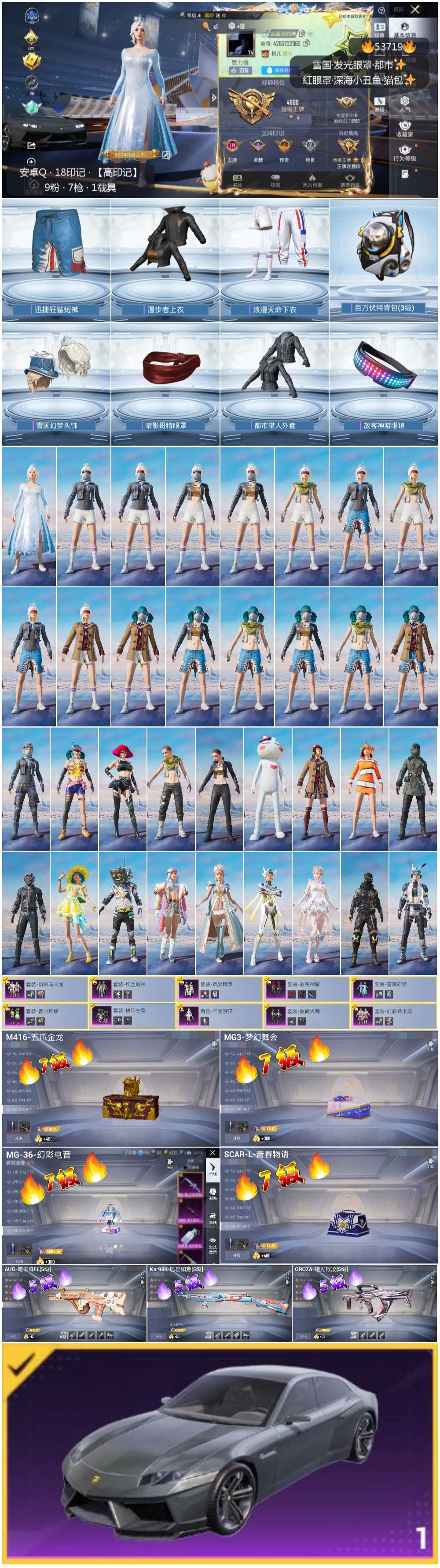 HPSJ3439409和平精英账号详情图3