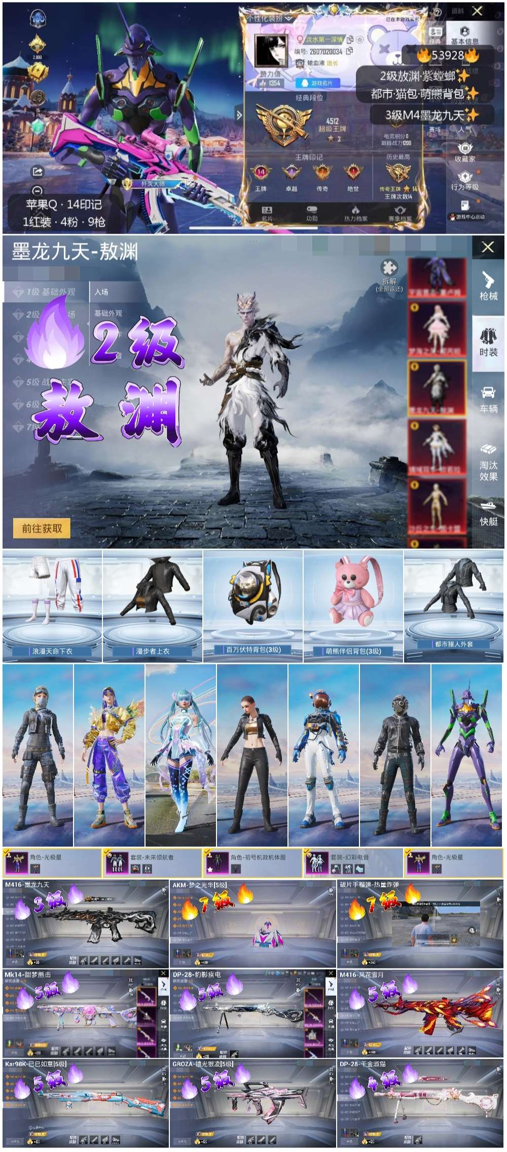 HPSJ3443461和平精英账号详情图4