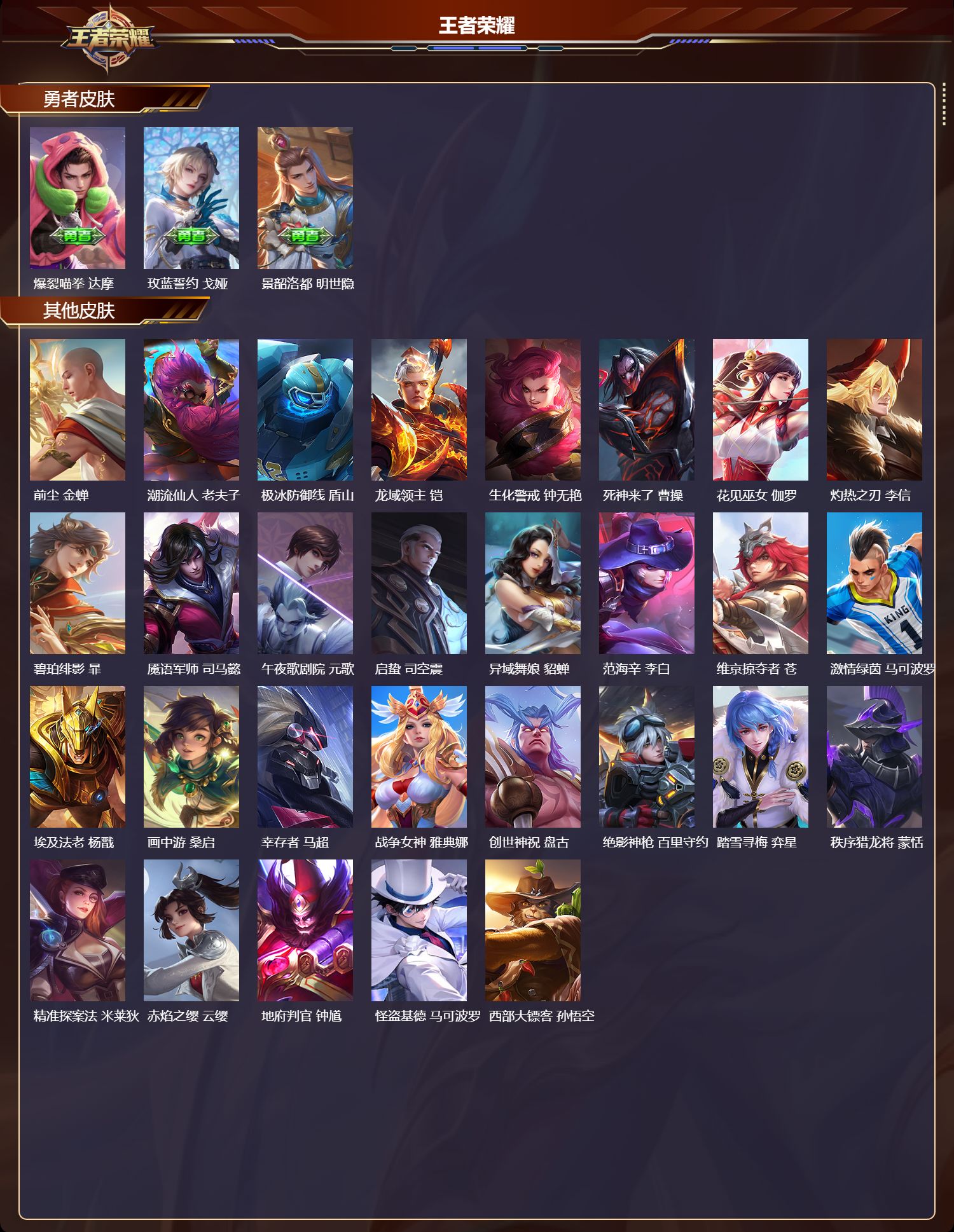 WZMK3448671王者荣耀账号详情图4