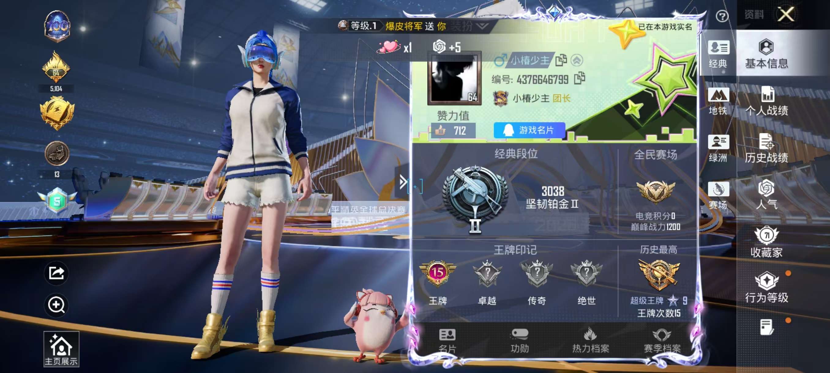 HPSJ3439487和平精英账号详情图2