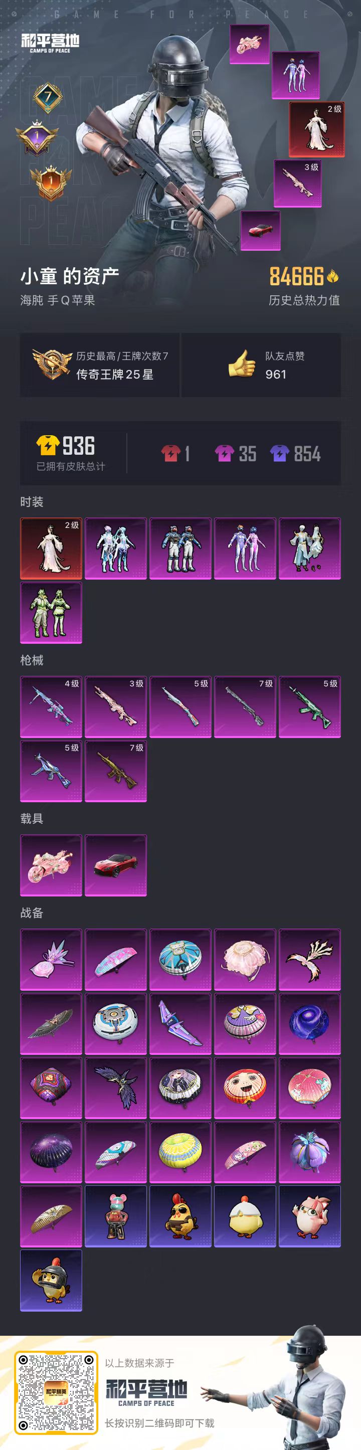 HPSJ3408919和平精英账号详情图2 HPSJ3408919和平精英账号详情图2