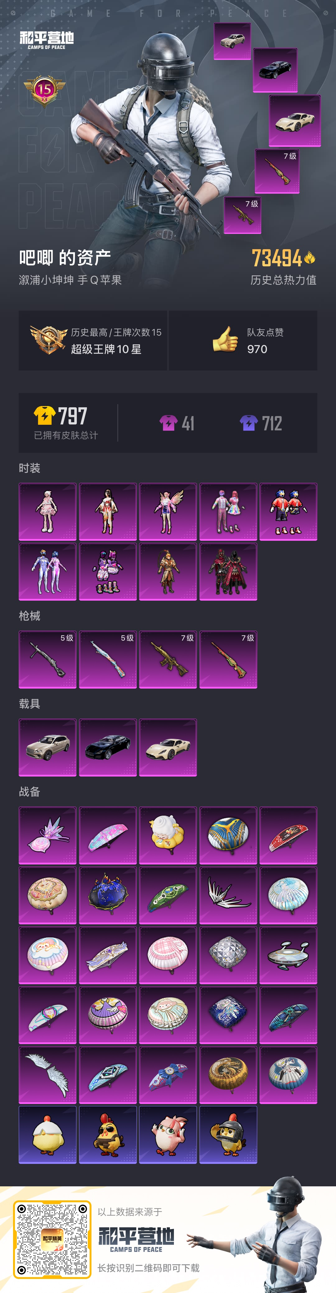 HPSJ3405223和平精英账号详情图4 HPSJ3405223和平精英账号详情图4