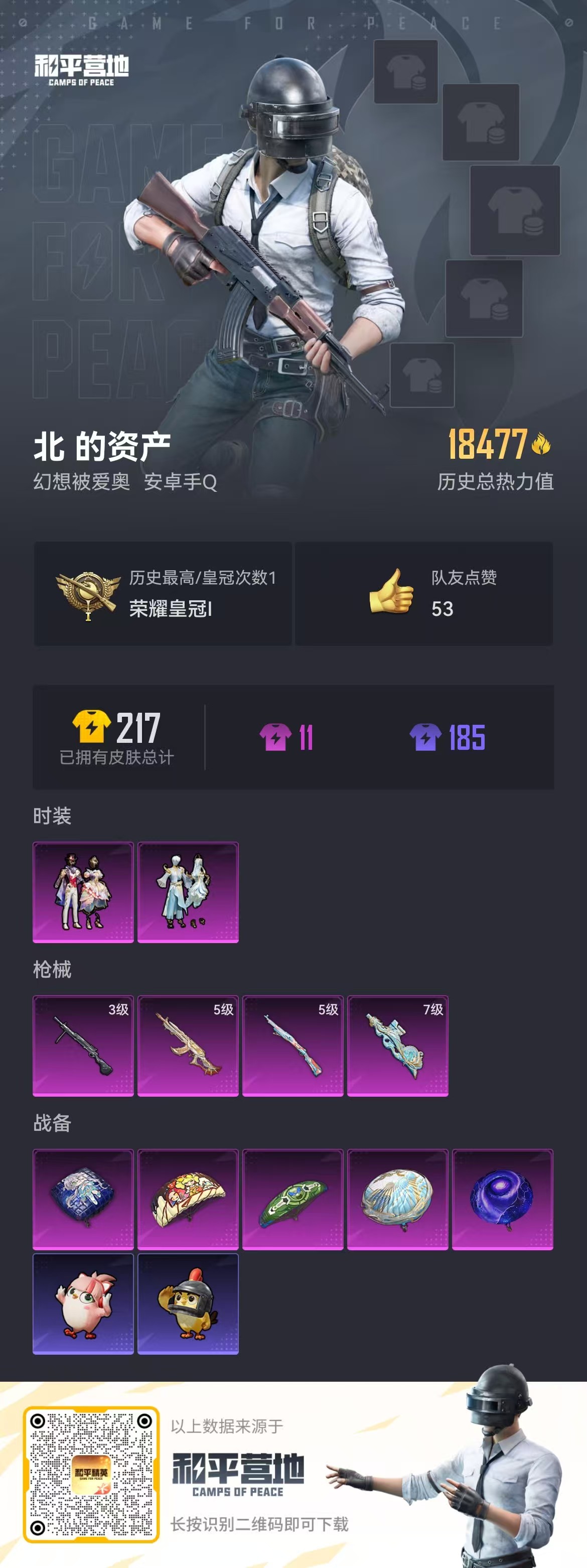 HPSJ3408912和平精英账号详情图4 HPSJ3408912和平精英账号详情图4