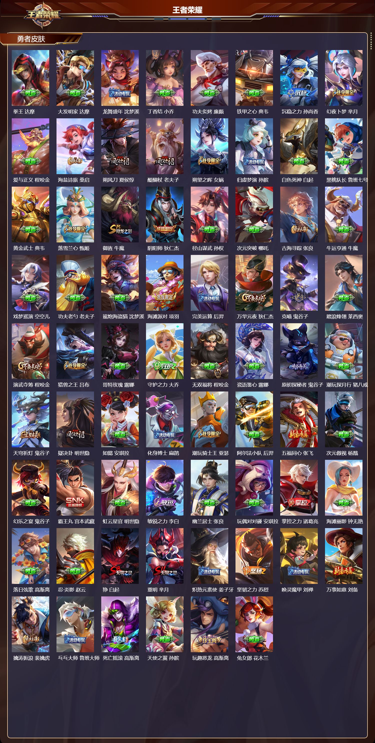 WZMK3396610王者荣耀账号详情图4