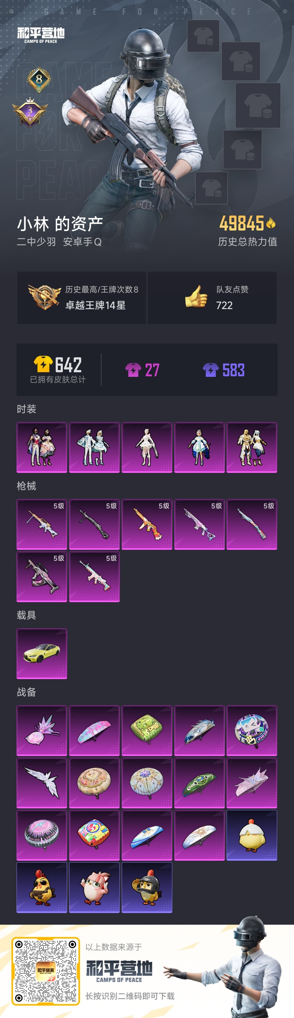 HPSJ3404897和平精英账号详情图4 HPSJ3404897和平精英账号详情图4