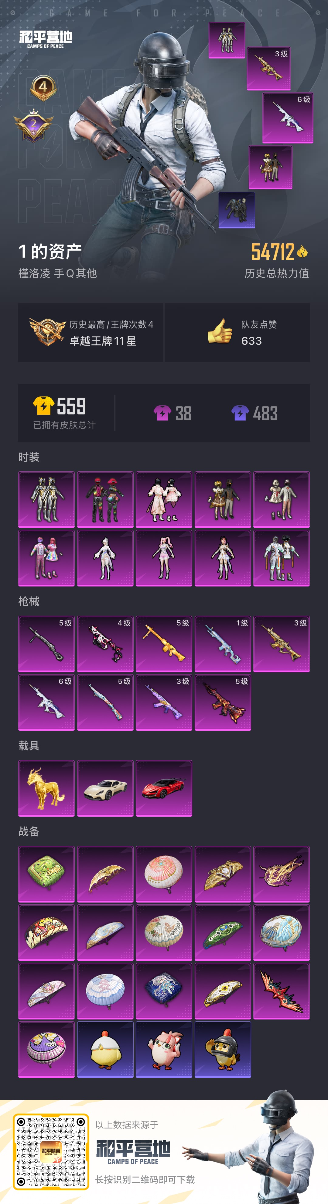 HPSJ3405165和平精英账号详情图4 HPSJ3405165和平精英账号详情图4