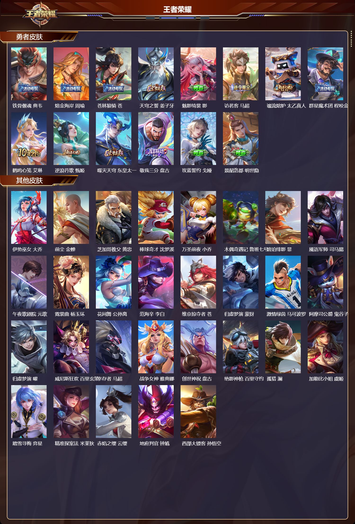 WZMK3396603王者荣耀账号详情图4