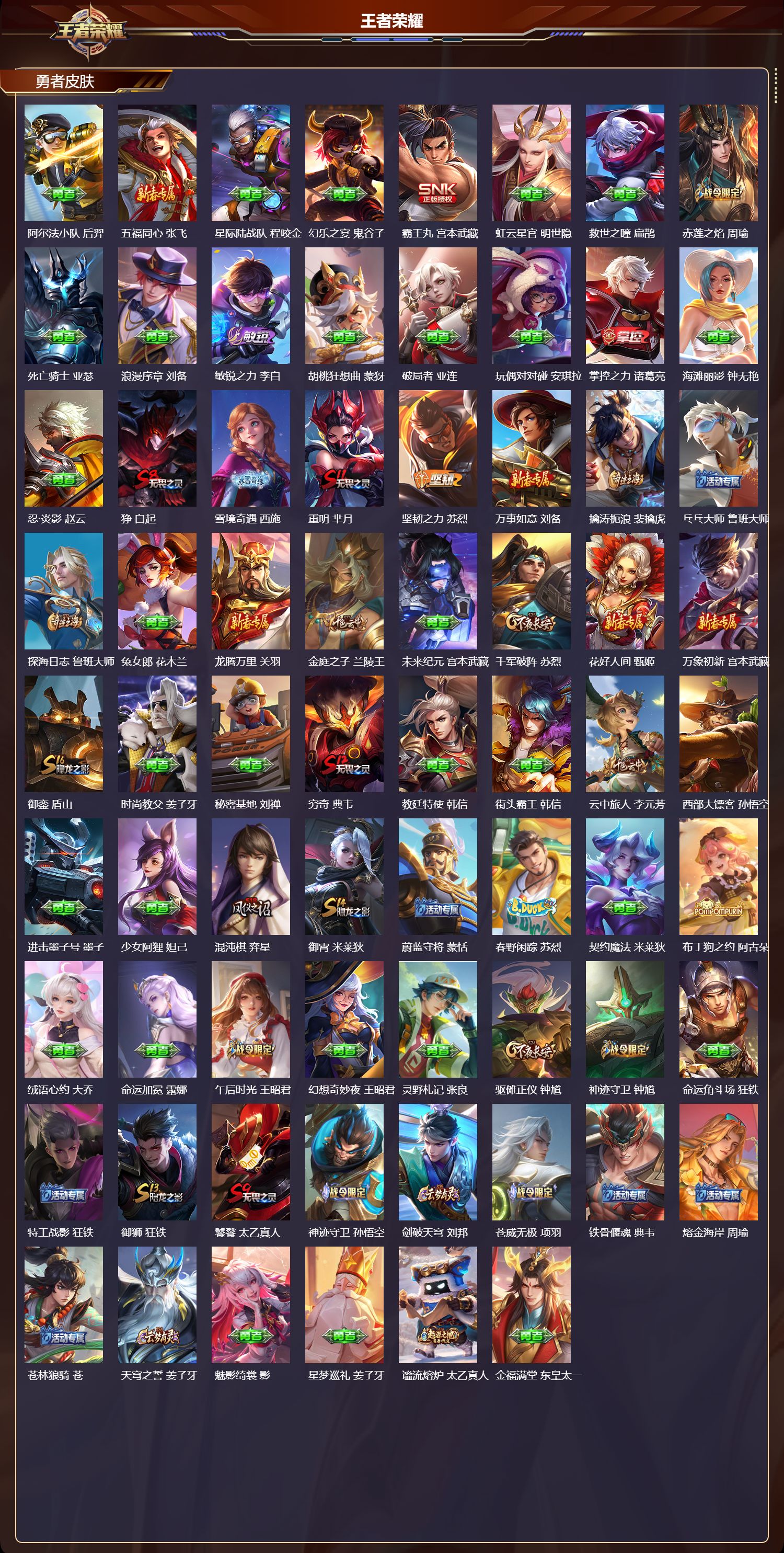 WZMK3396587王者荣耀账号详情图4