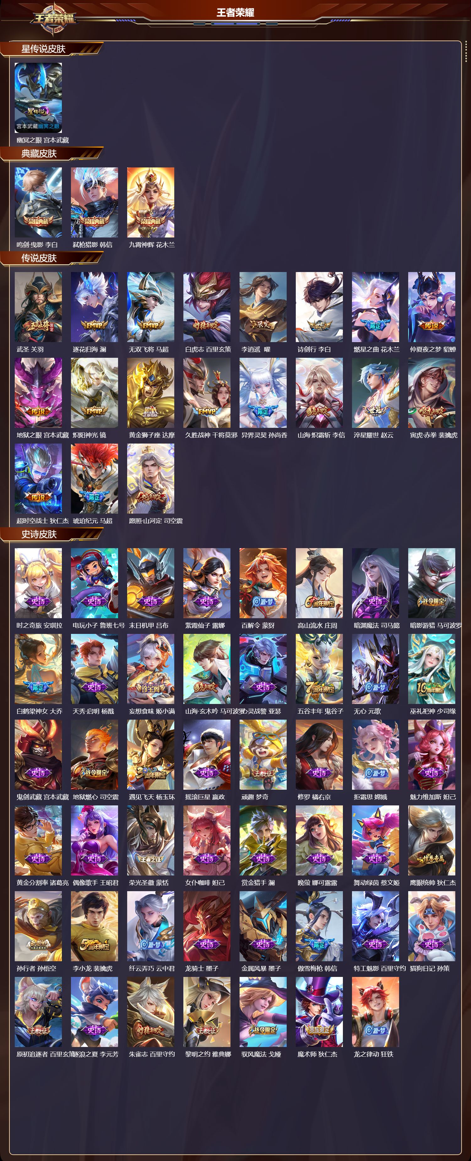 WZMK3396606王者荣耀账号详情图2