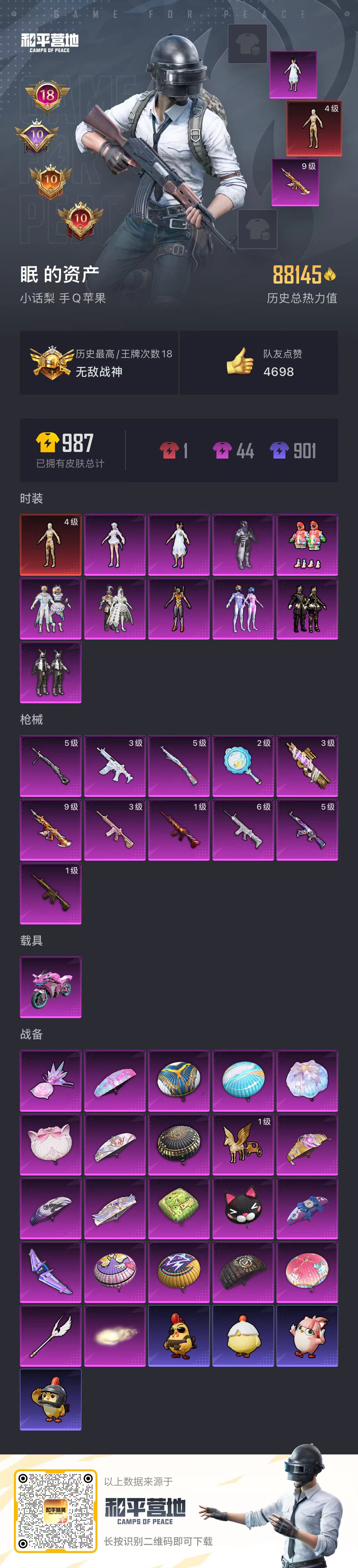 HPSJ3404913和平精英账号详情图3 HPSJ3404913和平精英账号详情图3