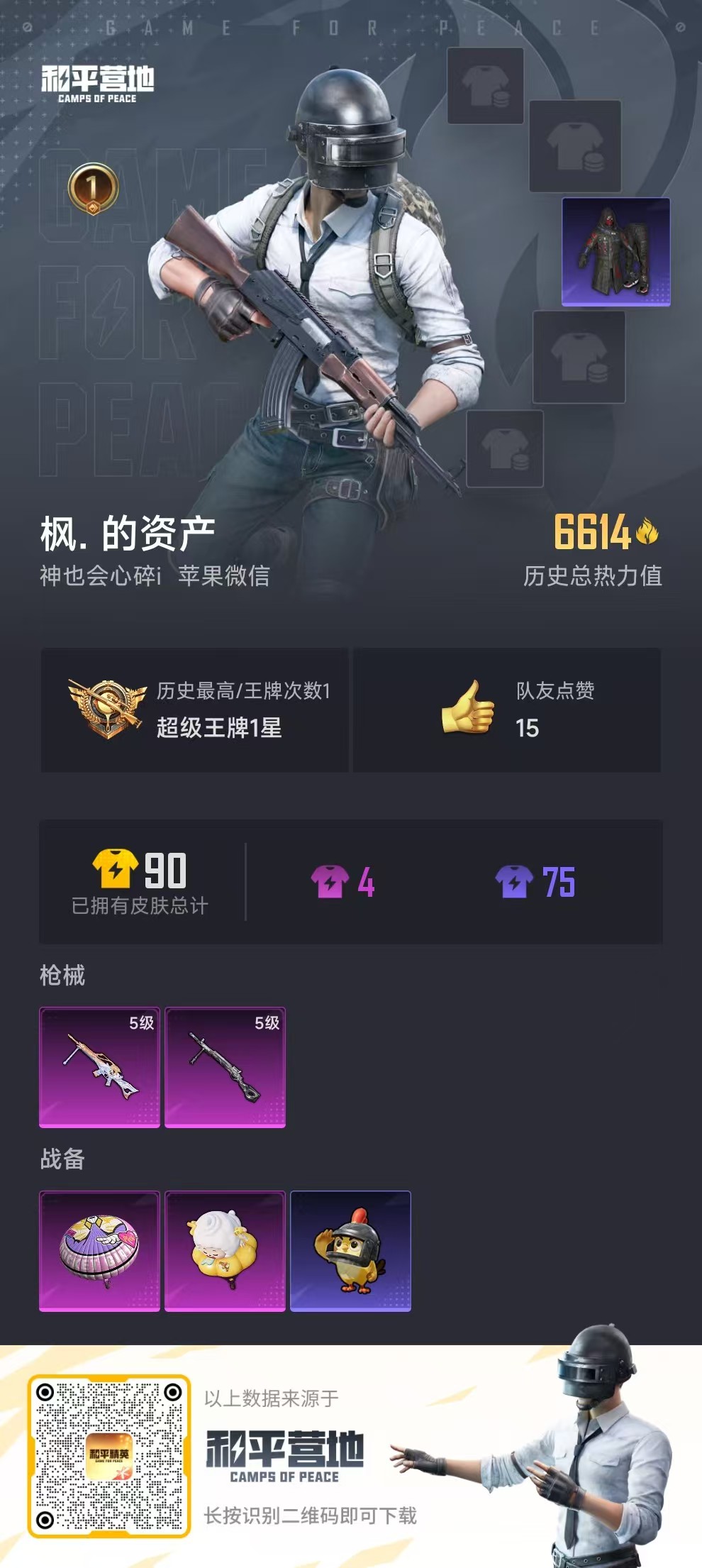 HPSJ3439569和平精英账号详情图4