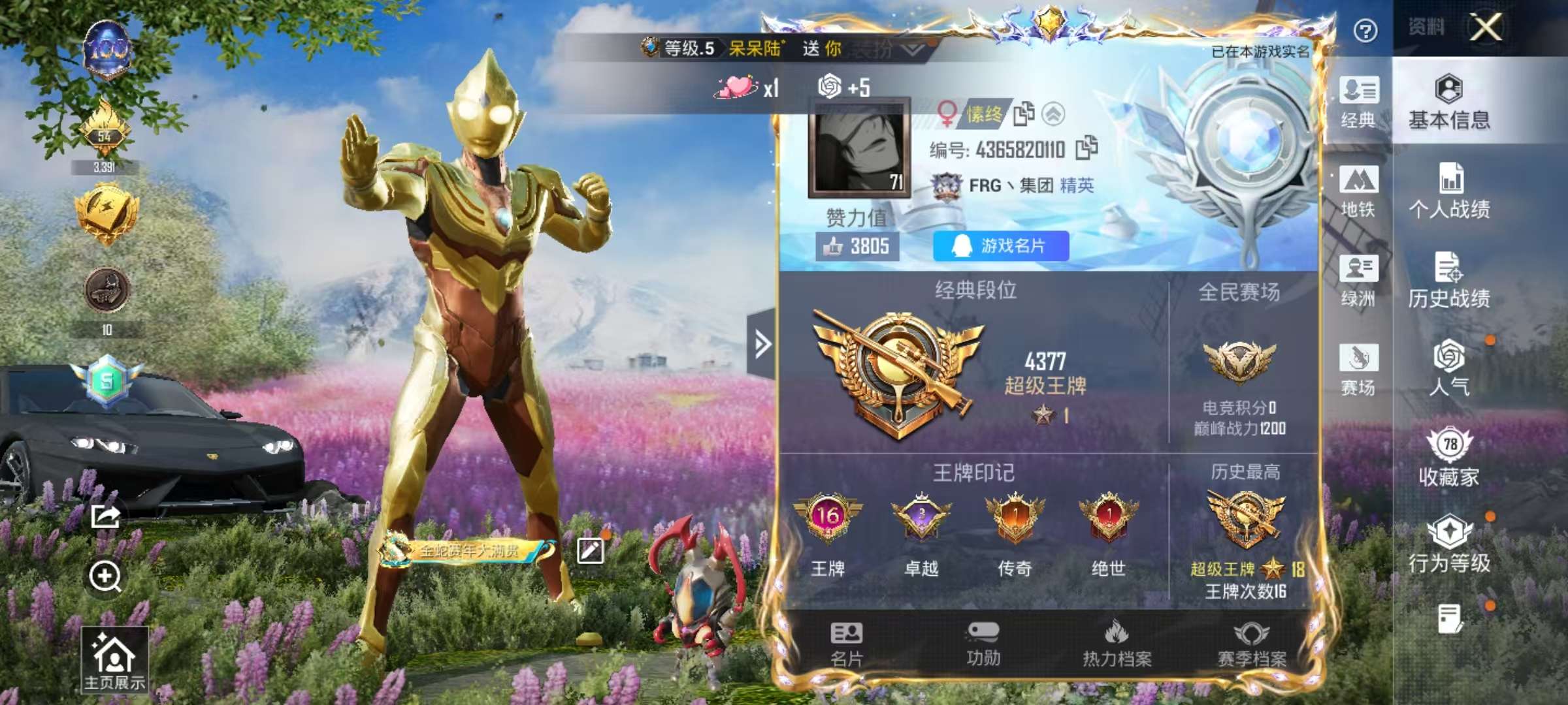 HPSJ3444842和平精英账号详情图2