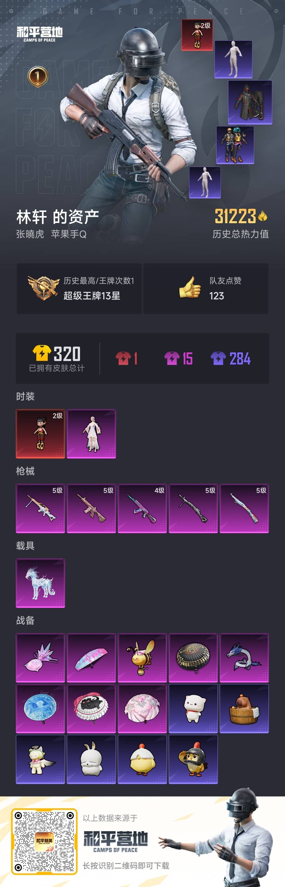 HPSJ3439716和平精英账号详情图4