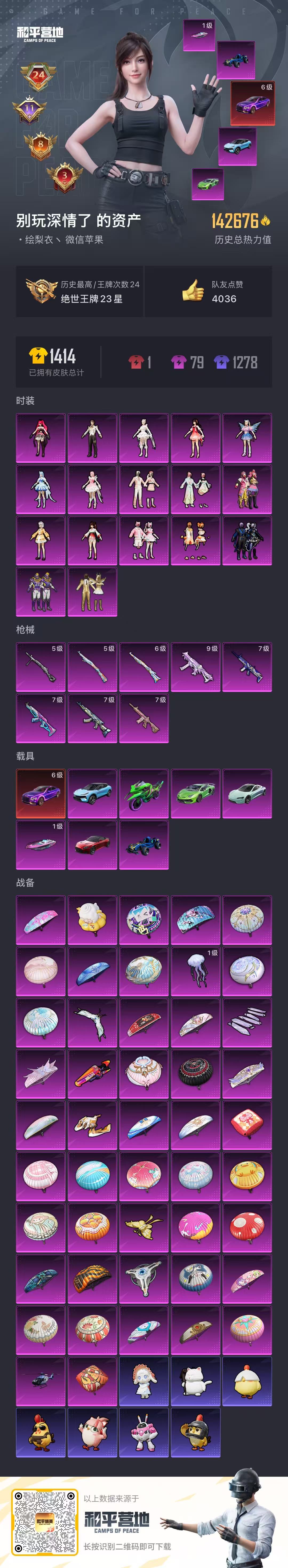 HPSJ3439660和平精英账号详情图3