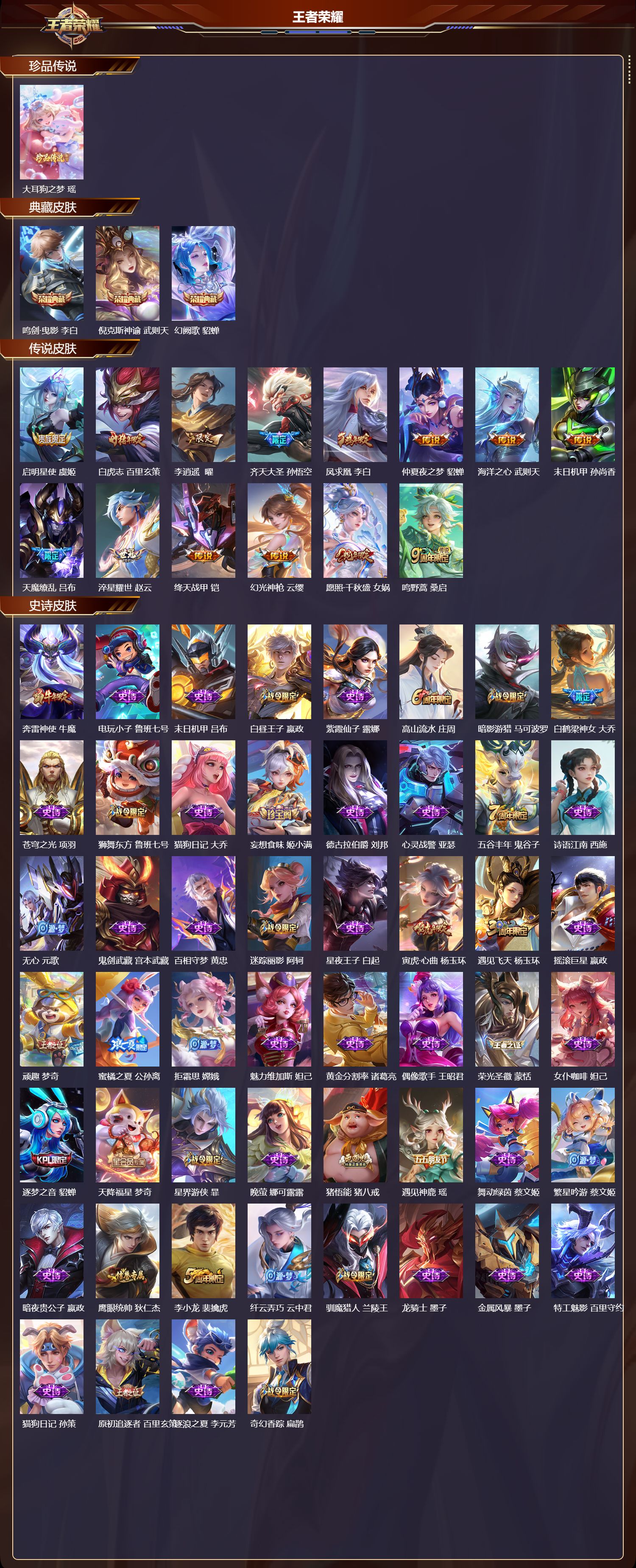 WZCMW415772王者荣耀账号详情图6