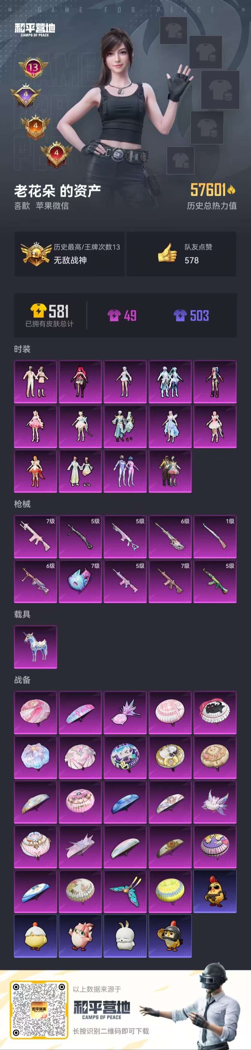 HPSJ3440323和平精英账号详情图4