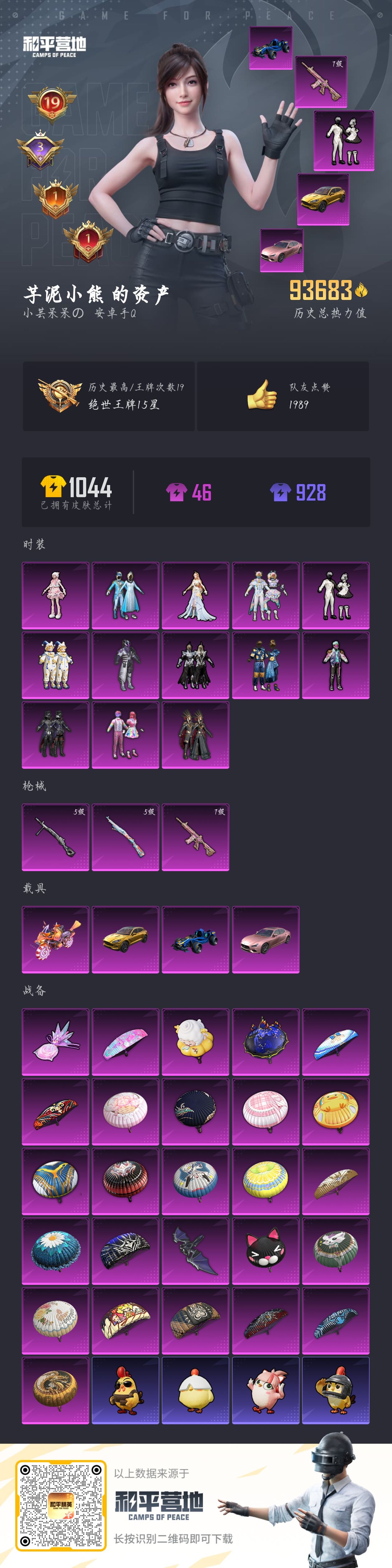 HPSJ3440112和平精英账号详情图3