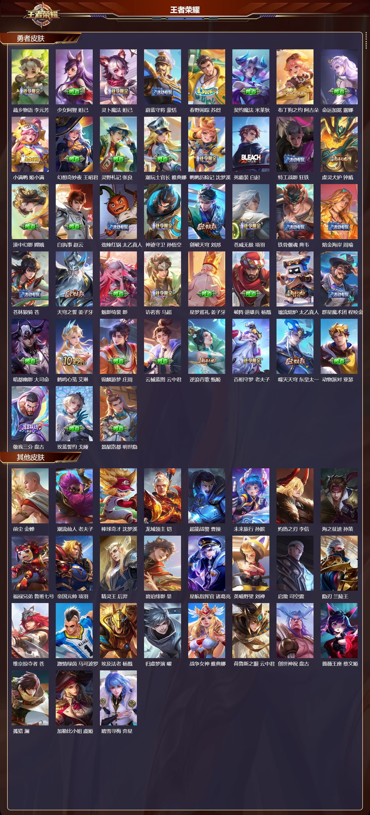 WZMK3453295王者荣耀账号详情图4