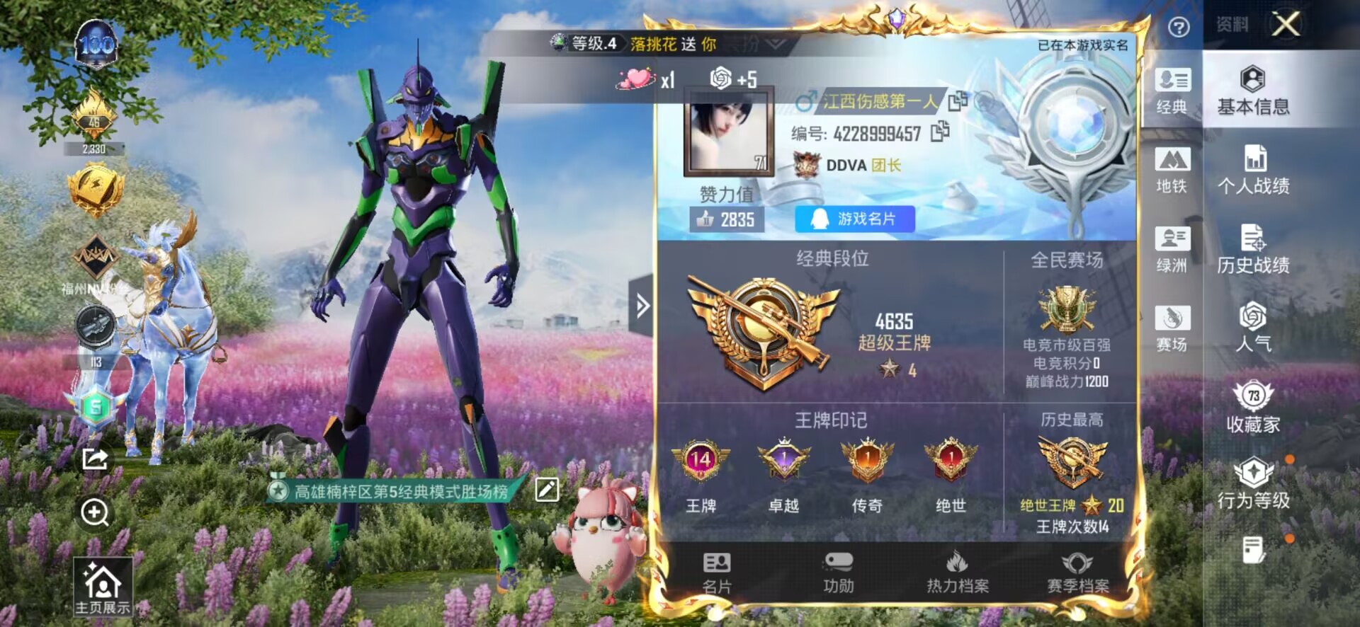 HPSJ3439772和平精英账号详情图2