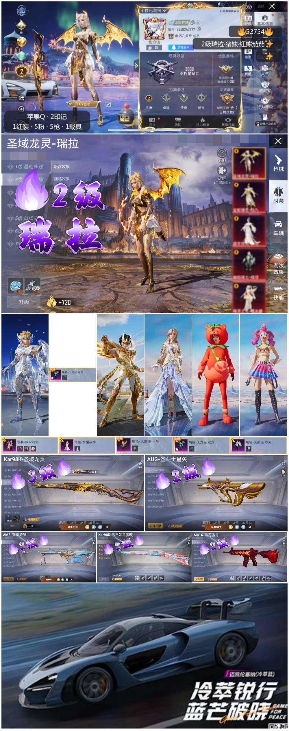 HPSJ3439791和平精英账号详情图3