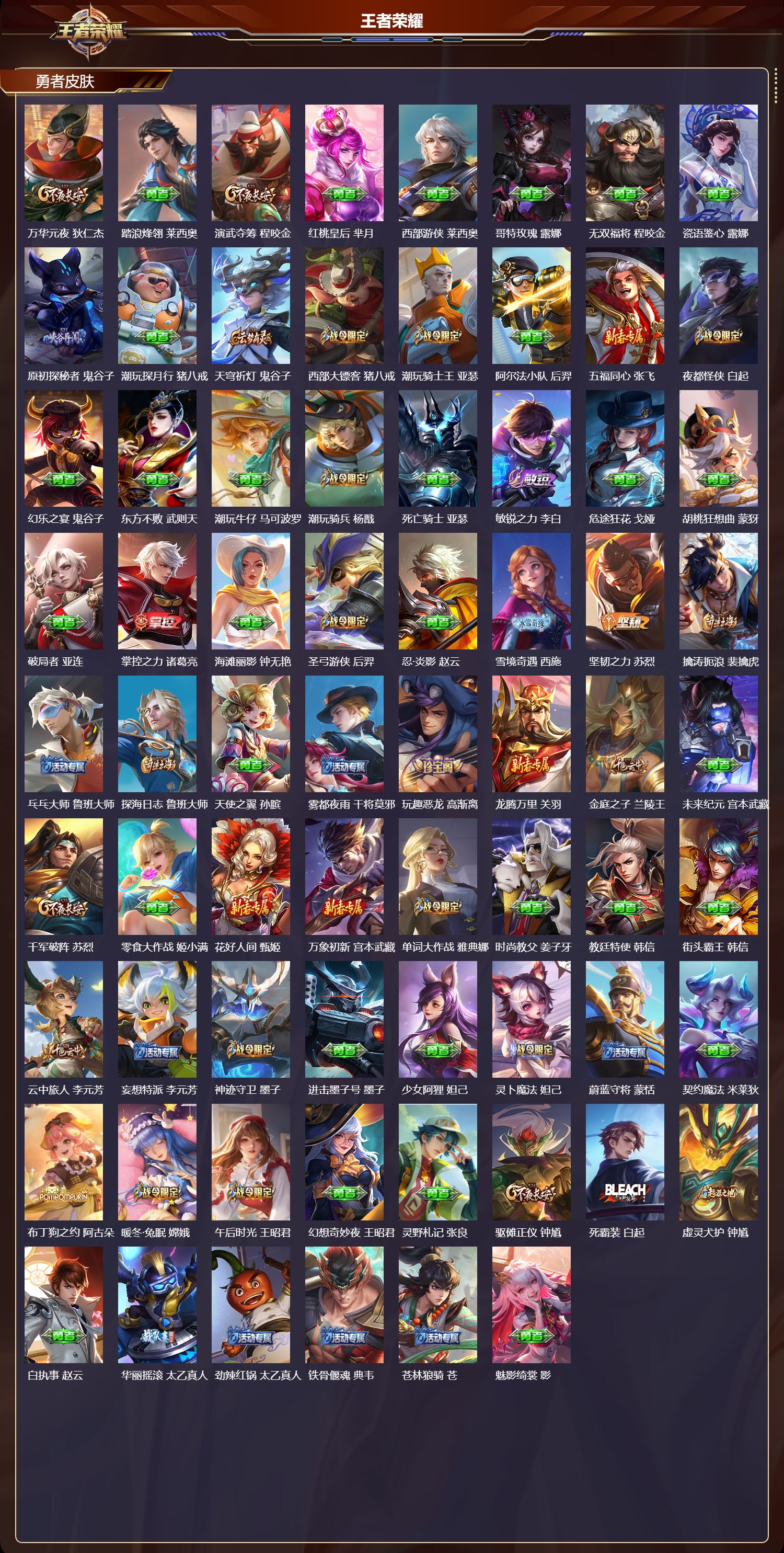 WZMK3453292王者荣耀账号详情图4