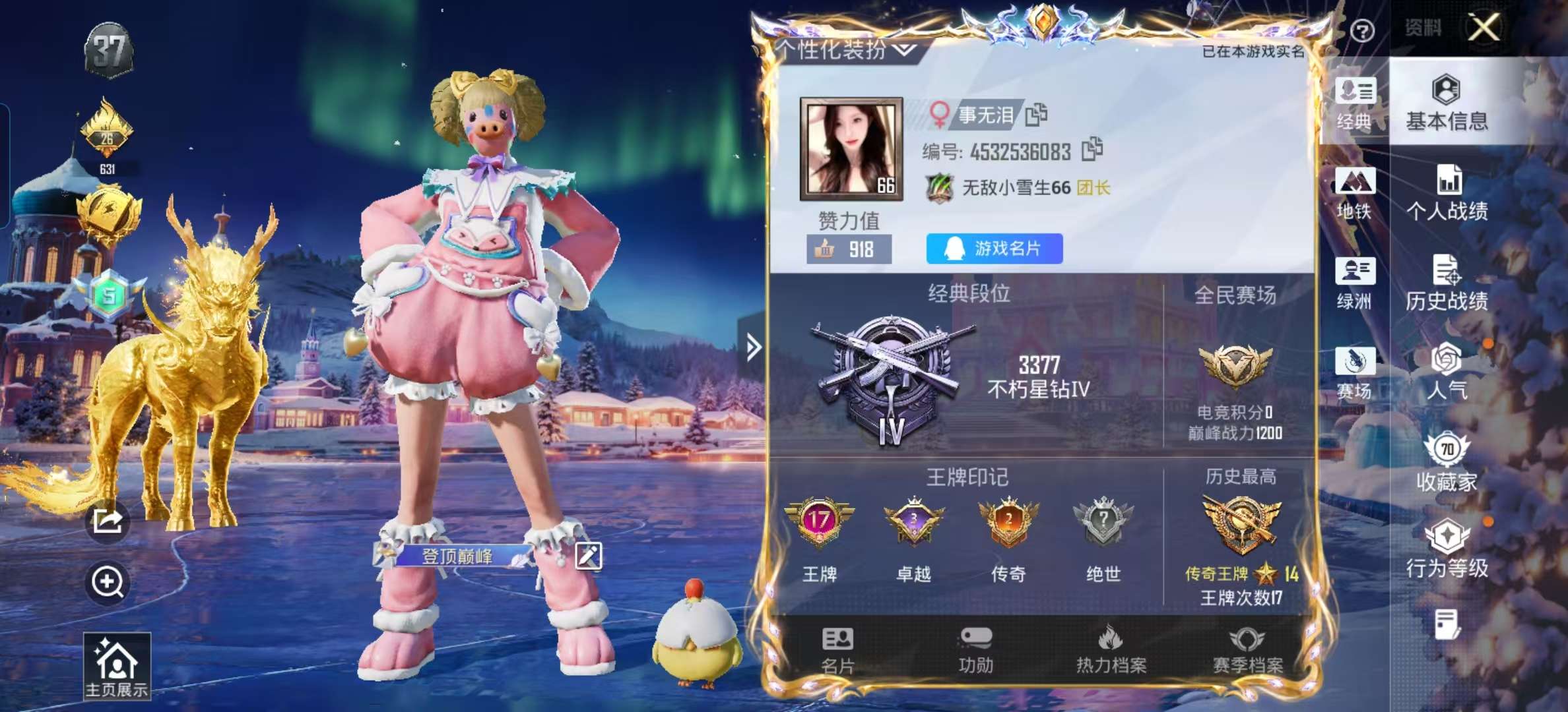 HPSJ3439560和平精英账号详情图2