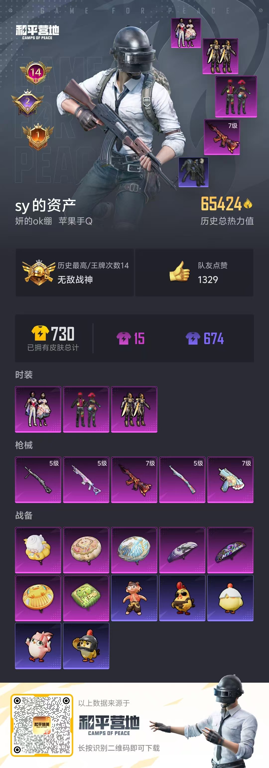 HPSJ3439892和平精英账号详情图4