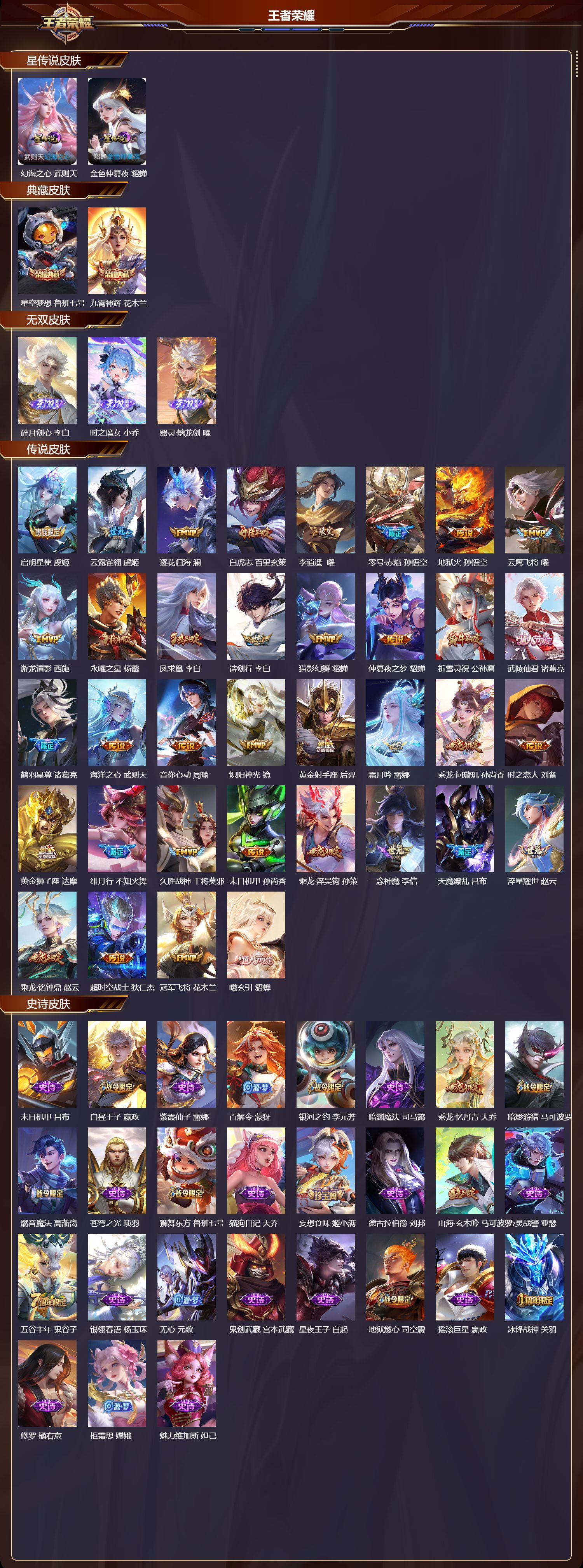 WZMK3453308王者荣耀账号详情图2