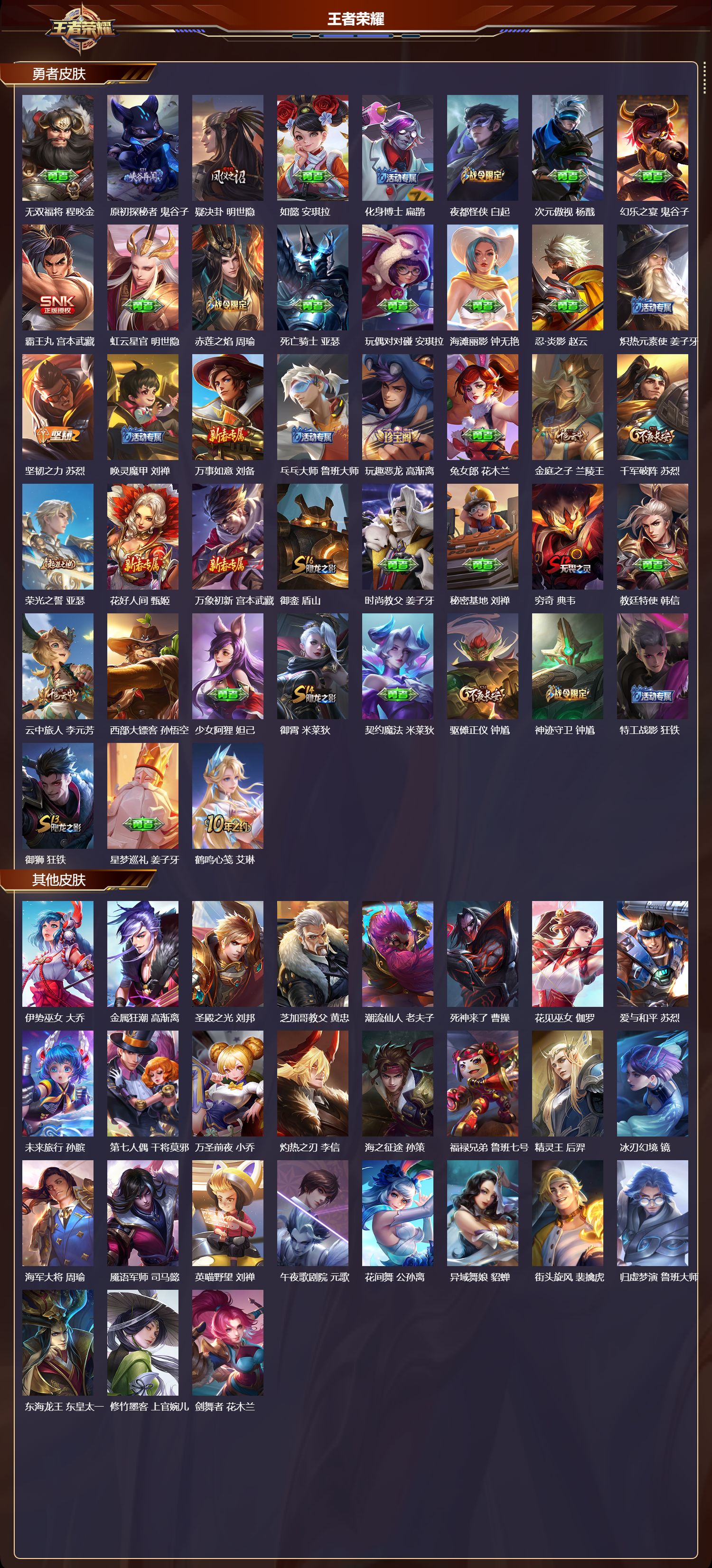 WZMK3453264王者荣耀账号详情图3