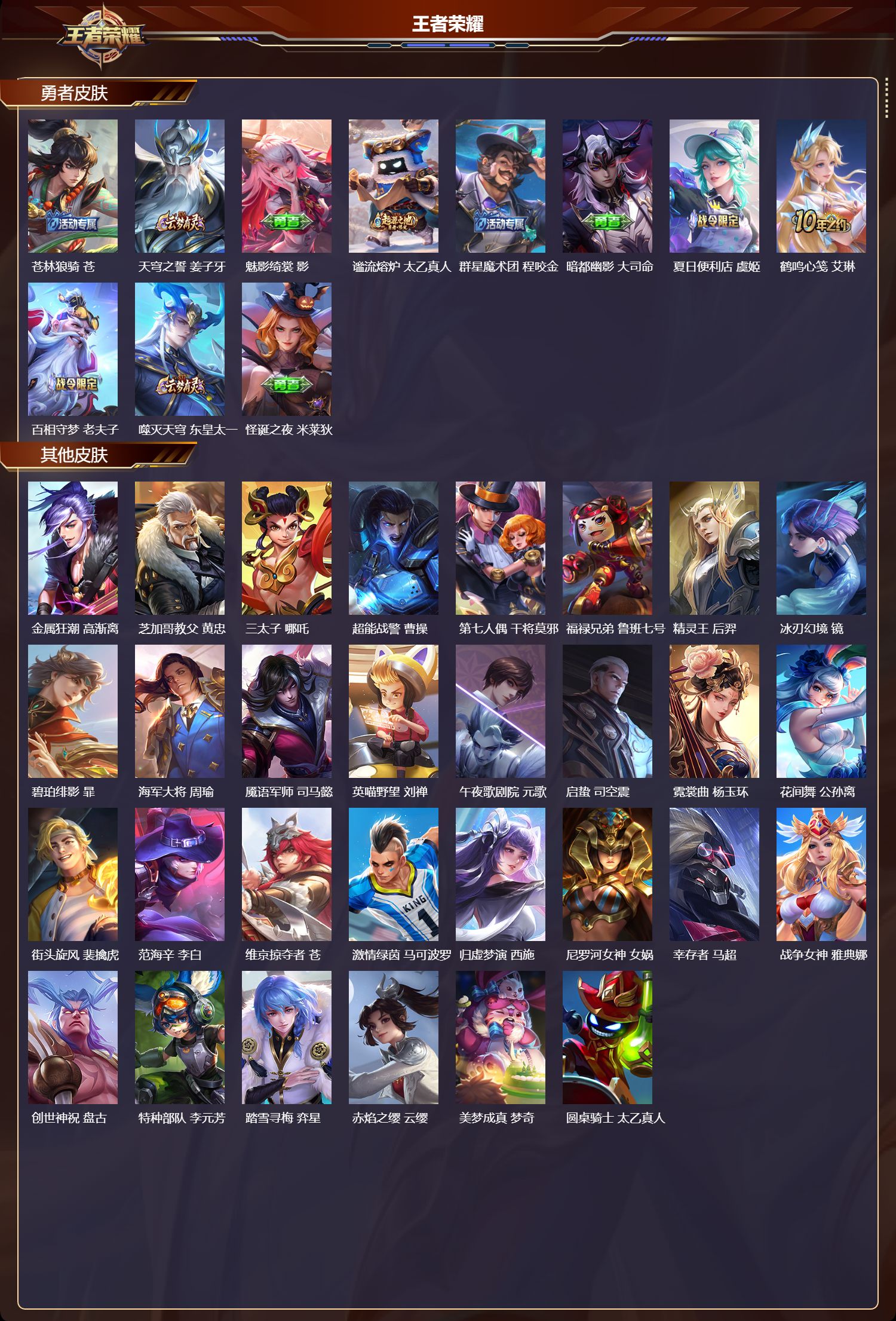 WZMK3453293王者荣耀账号详情图4 WZMK3453293王者荣耀账号详情图4