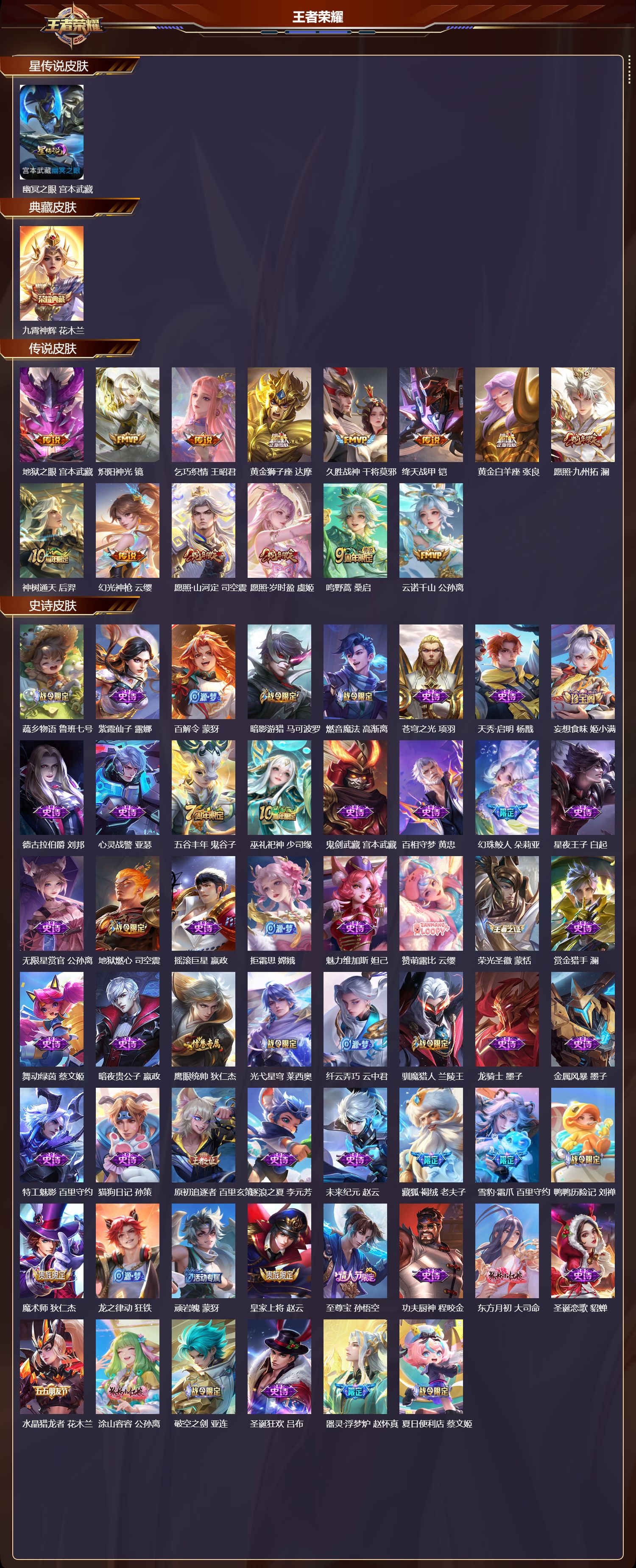 WZMK3453266王者荣耀账号详情图2