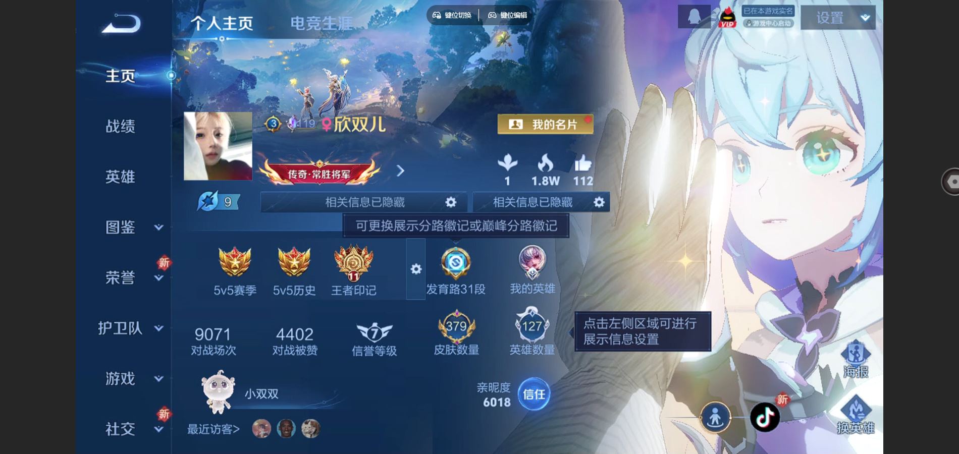 WZCMW424802王者荣耀账号详情图2