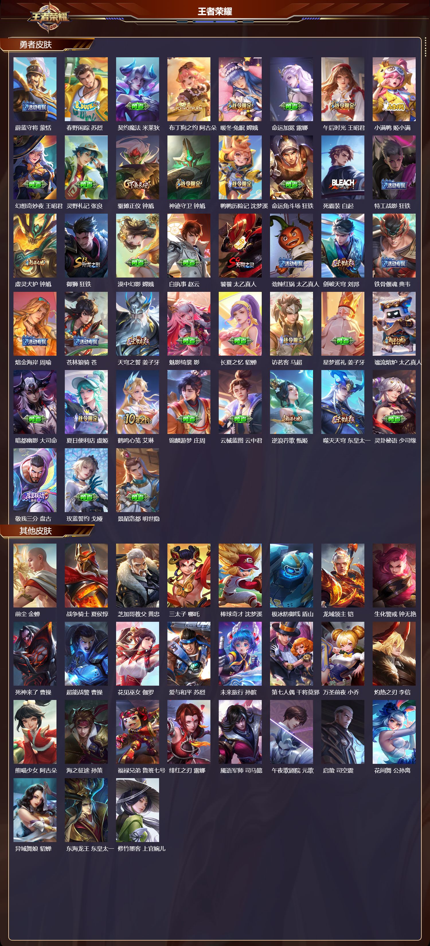 WZMK3453288王者荣耀账号详情图6