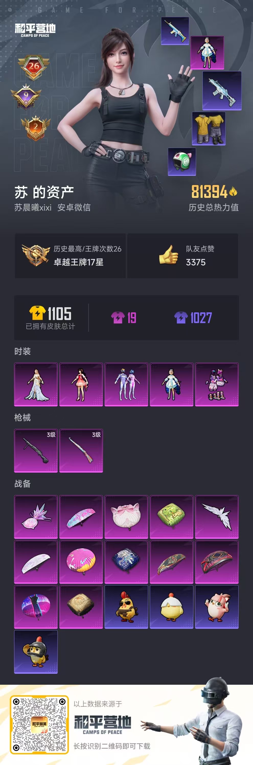 HPSJ3439655和平精英账号详情图3