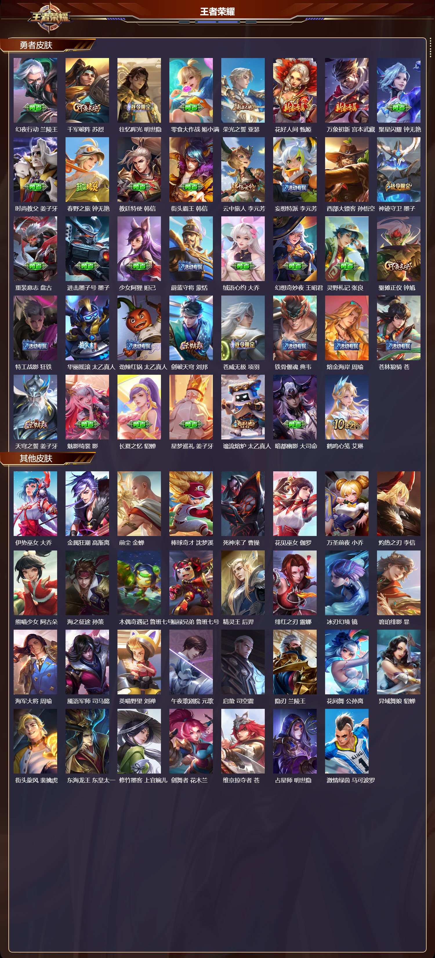 WZMK3457291王者荣耀账号详情图4