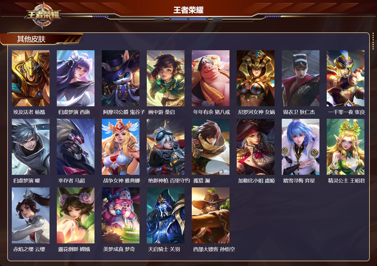 WZMK3457291王者荣耀账号详情图5