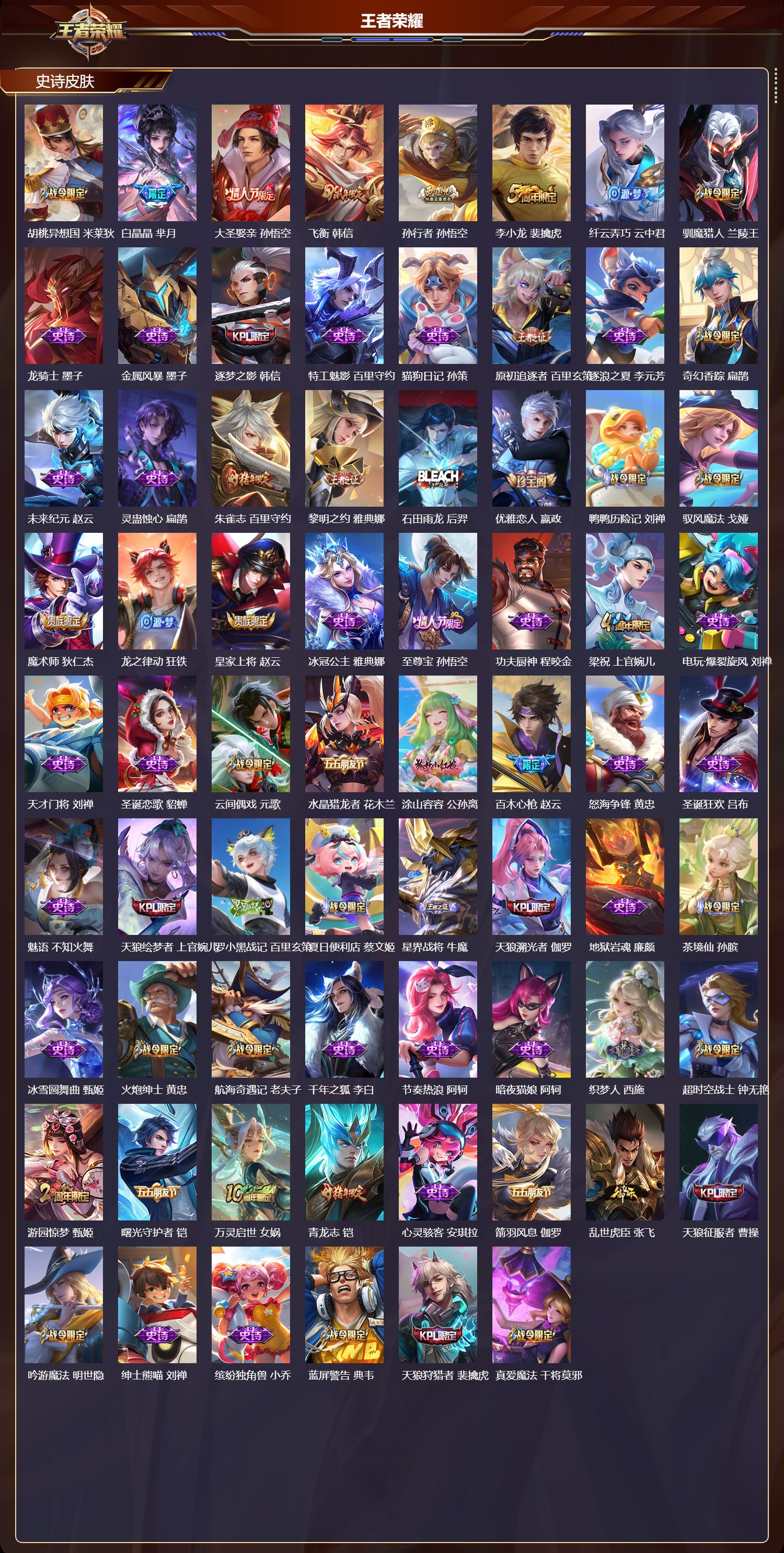 WZMK3453288王者荣耀账号详情图3