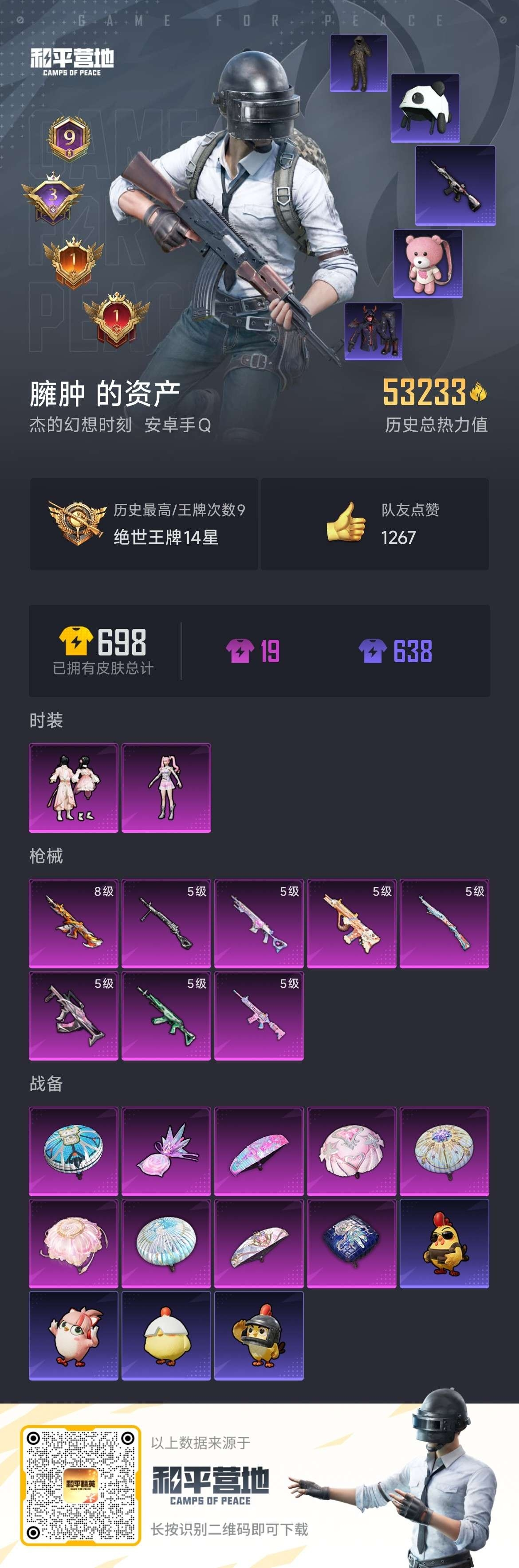 HPSJ3444836和平精英账号详情图3