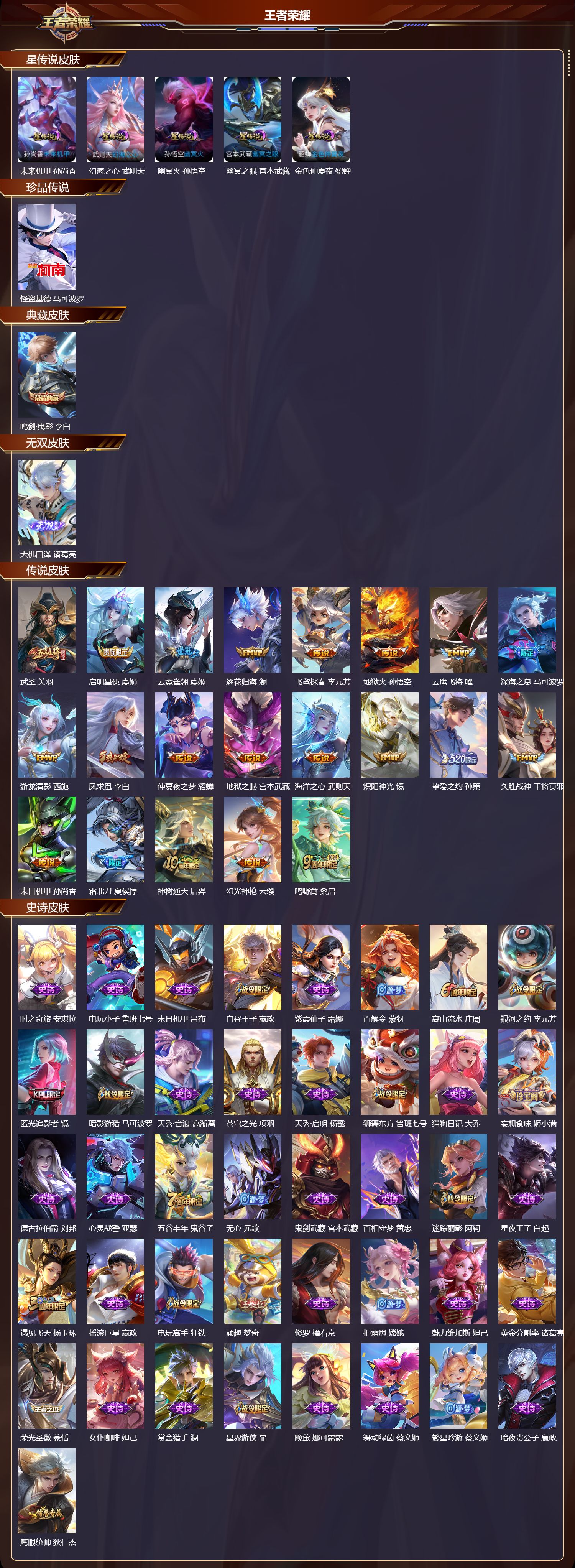 WZMK3453288王者荣耀账号详情图2