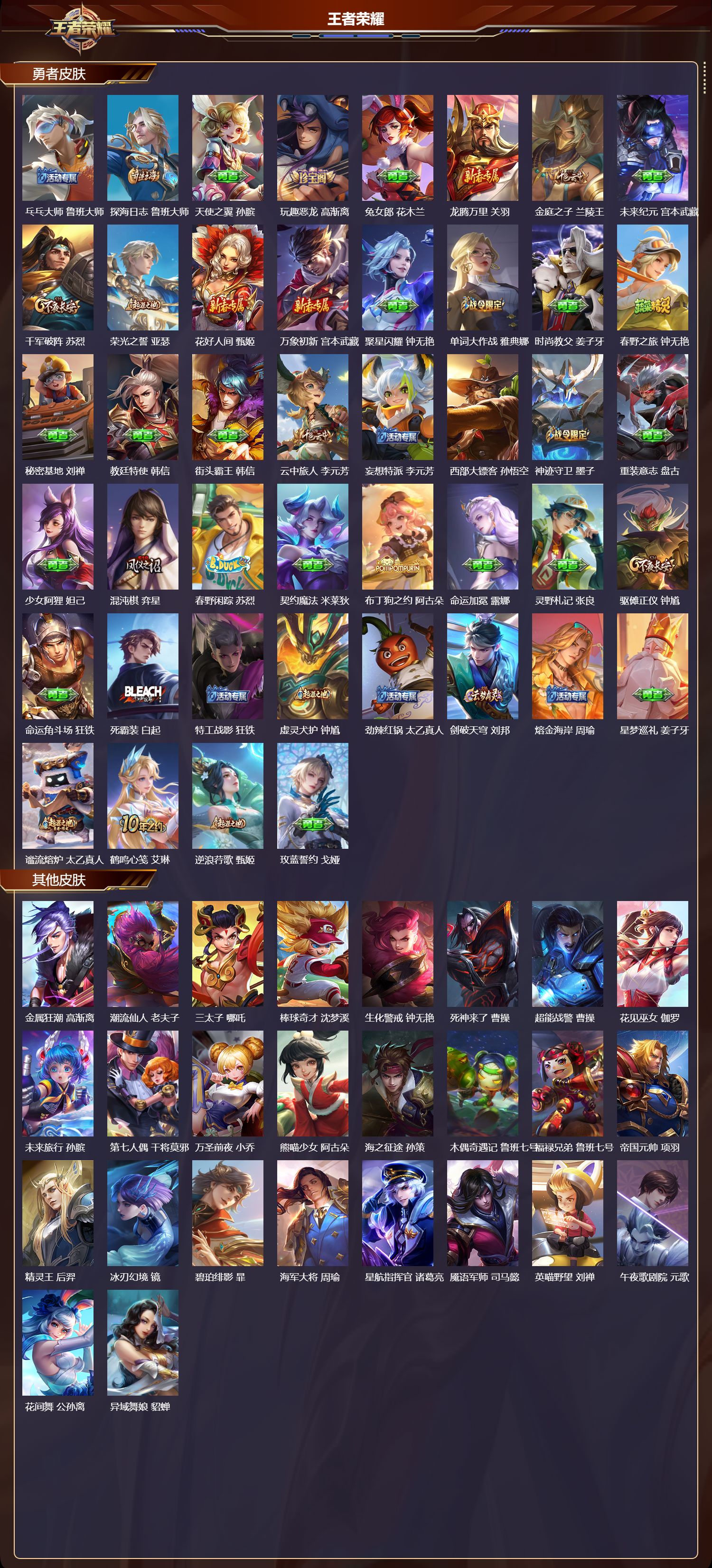 WZMK3453260王者荣耀账号详情图4