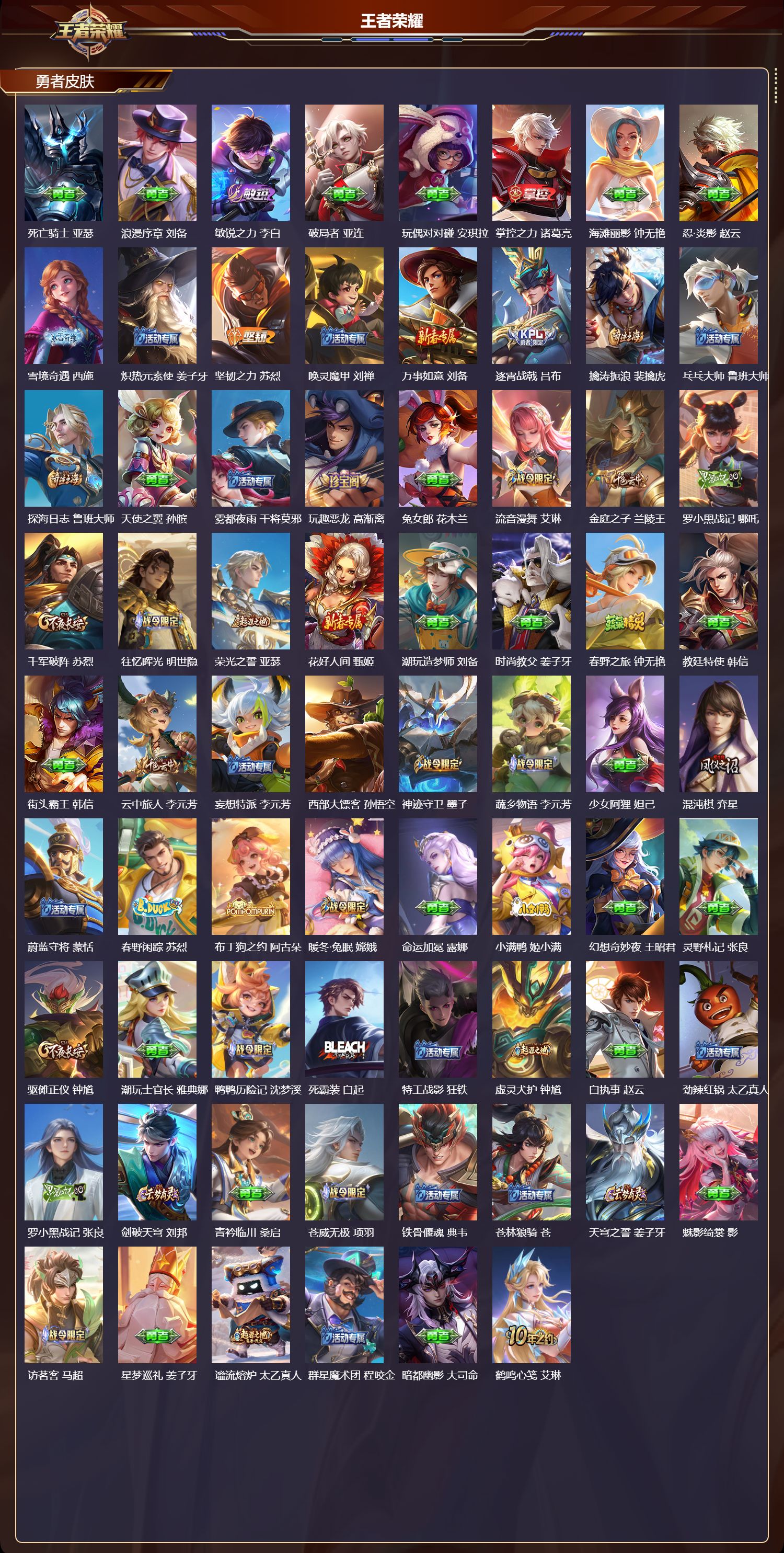 WZMK3457244王者荣耀账号详情图4