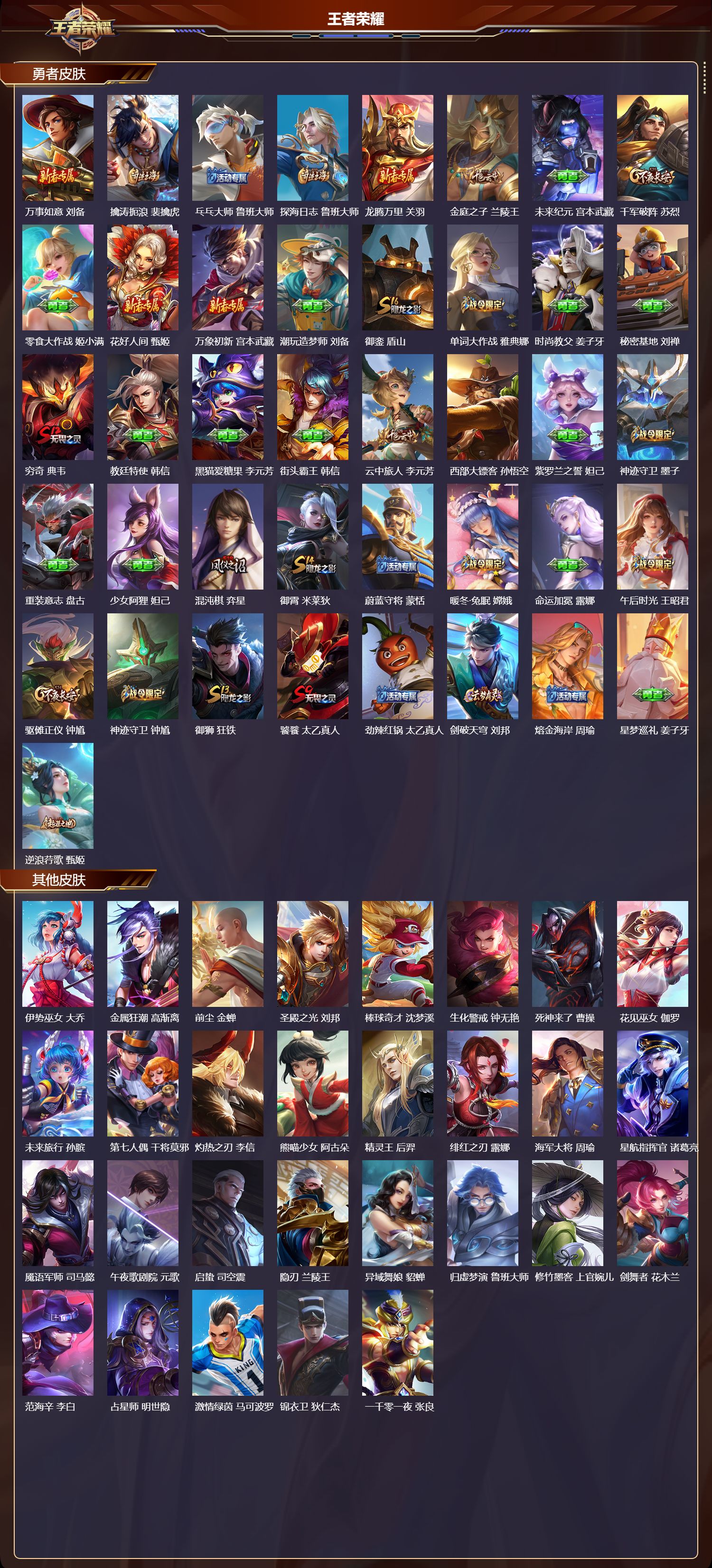 WZMK3457256王者荣耀账号详情图4