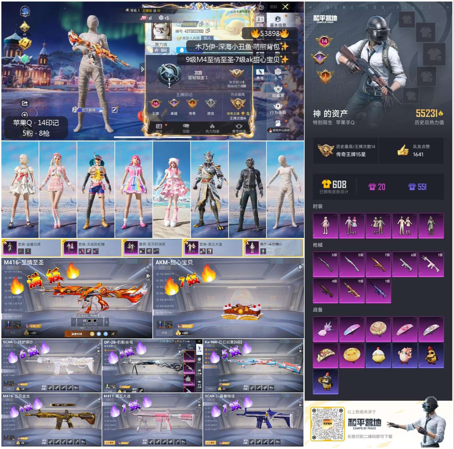 HPSJ3442097和平精英账号详情图4