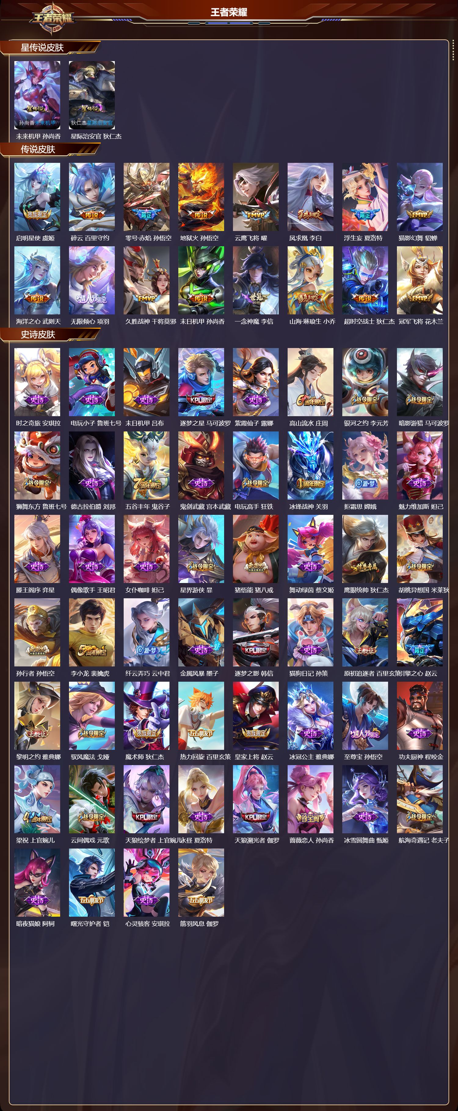 WZMK3457256王者荣耀账号详情图2