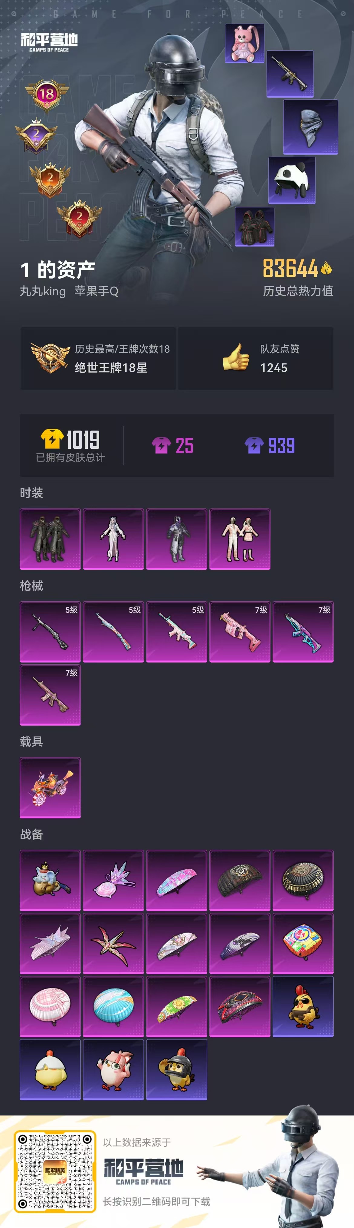 HPSJ3442273和平精英账号详情图4