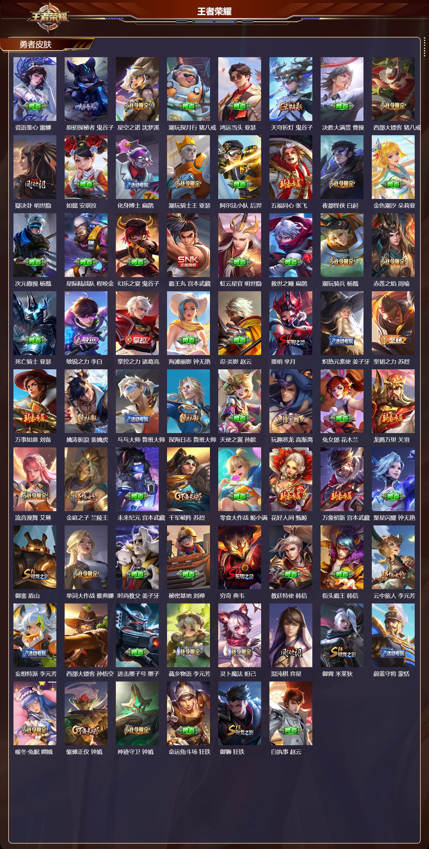 WZCMW3455217王者荣耀账号详情图4