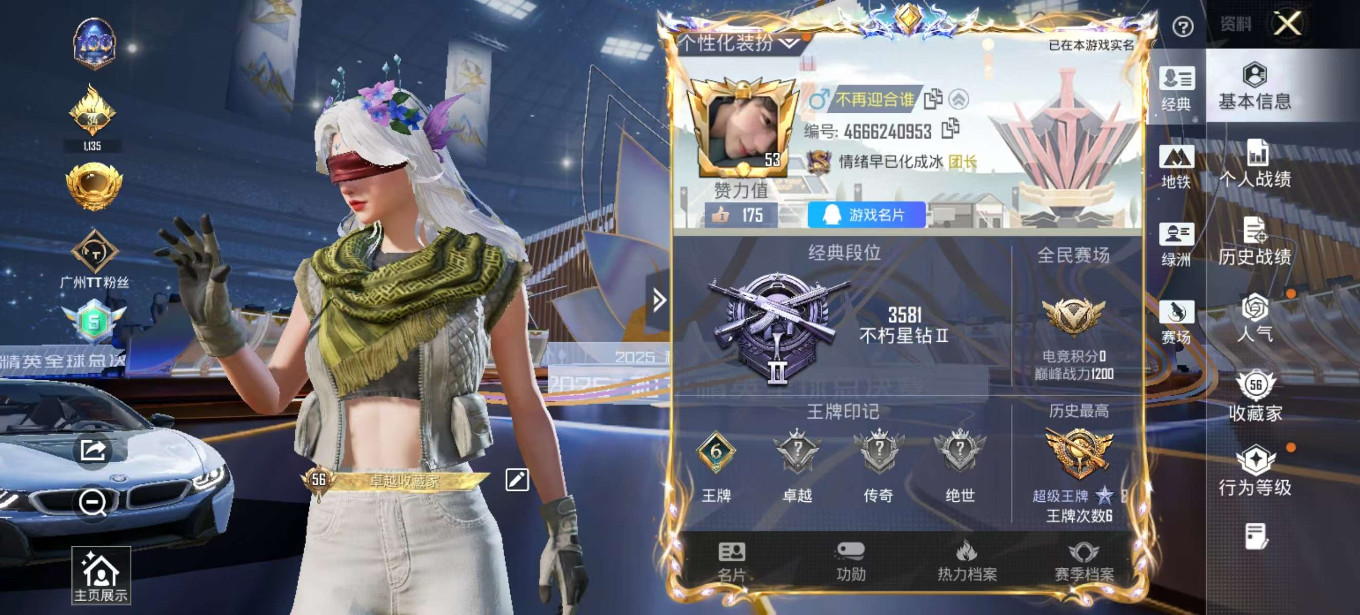 HPSJ3442311和平精英账号详情图2