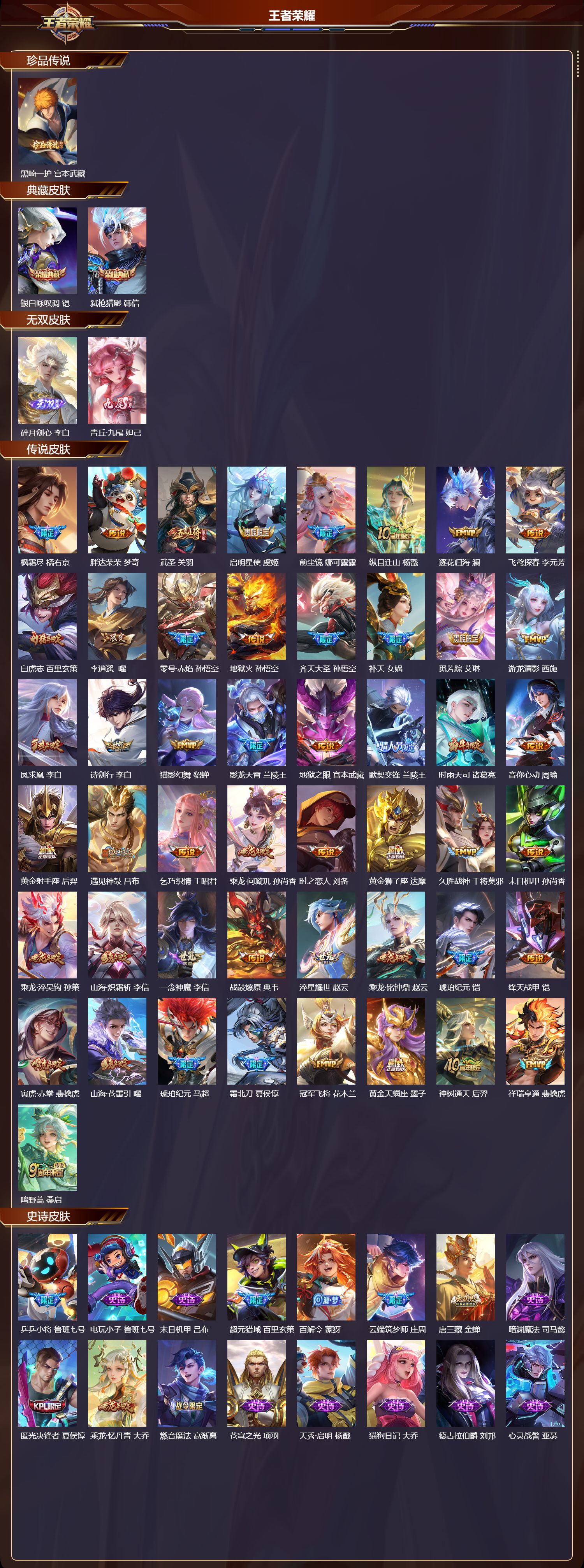 WZCMW3453828王者荣耀账号详情图2