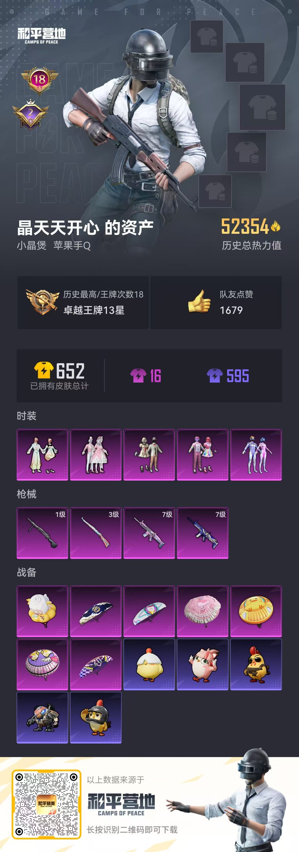 HPSJ3442034和平精英账号详情图3