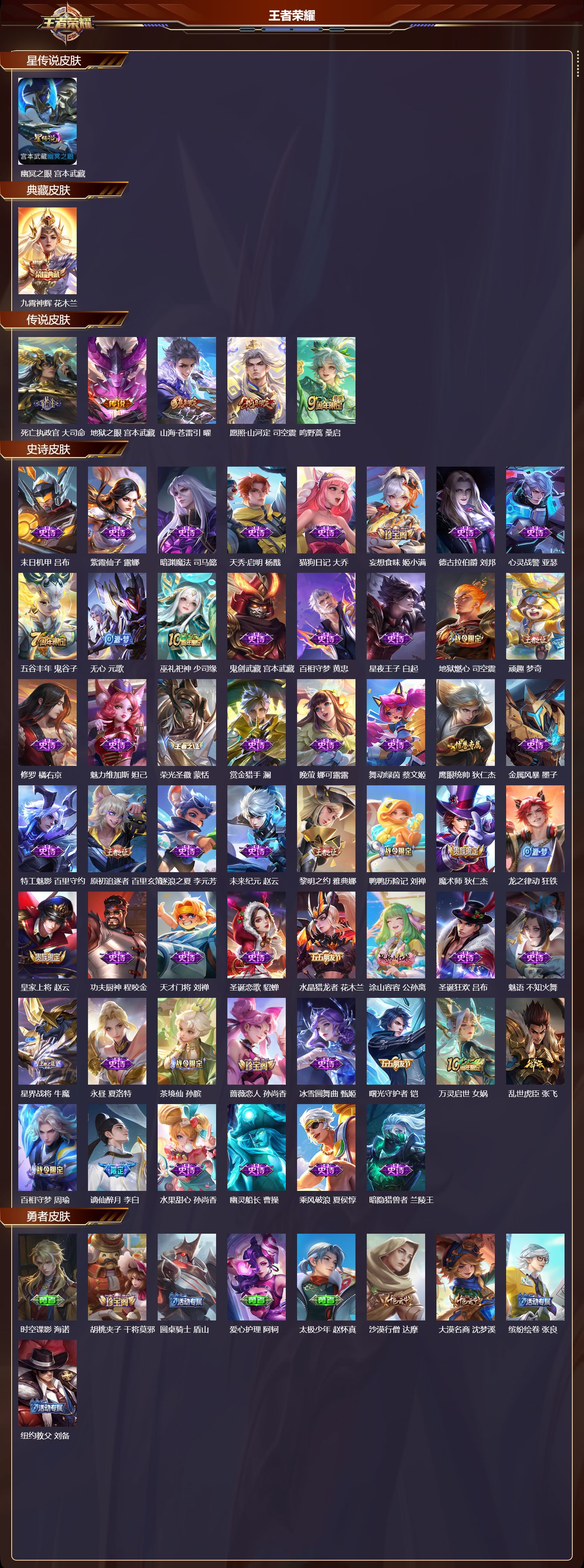 WZMK3457250王者荣耀账号详情图2